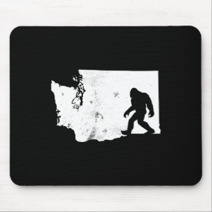 Bigfoot Washington State Map Sasquatch Men Women G Mouse Pad