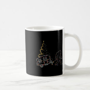 Bigfoot With Camping Car Light Christmas Coffee Mug