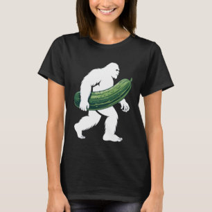Bigfoot with Cucumber for Adventurous Campers and T-Shirt