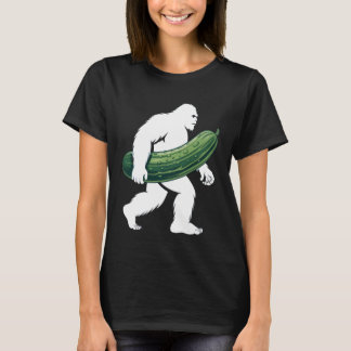 Bigfoot with Cucumber for Adventurous Campers and  T-Shirt