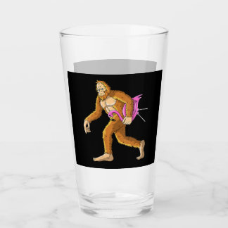 Bigfoot With Flamingo Animal Costume Gift Glass