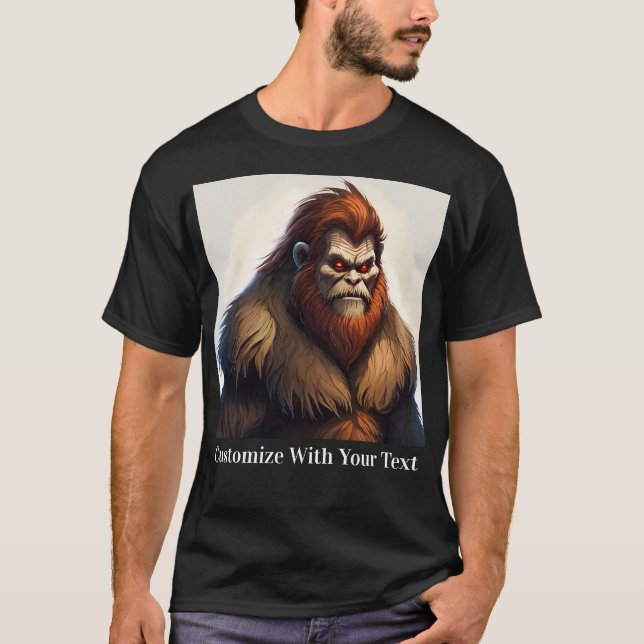 Bigfoot with Red Eyes T-Shirt (Front)