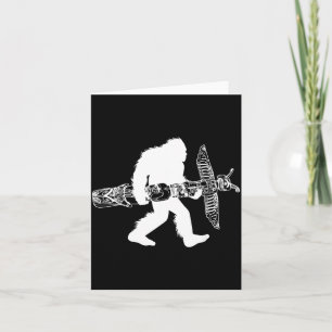 Bigfoot With Totem le Northwest Sasquatch Native Card