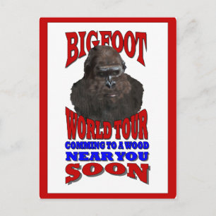 Bigfoot world tour postcard