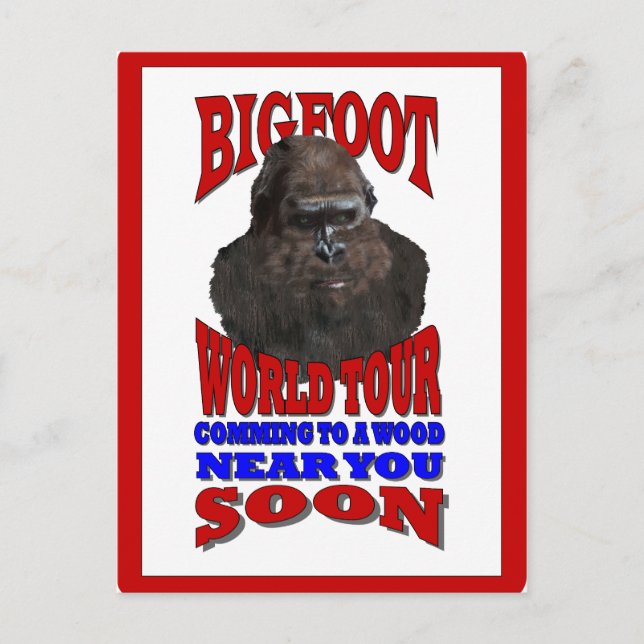 Bigfoot world tour postcard (Front)