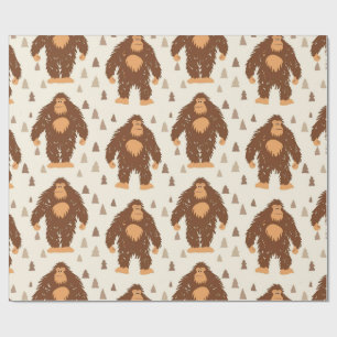 Bigfoot  wrapping paper