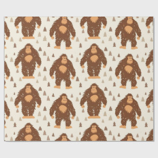 Bigfoot  wrapping paper