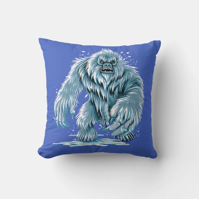 Bigfoot & Yeti Humour Collection for Beast Lovers Cushion (Front)
