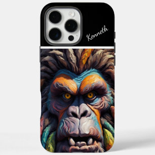 Bigfoot's Colourful Gaze iPhone 16 Pro Max Case