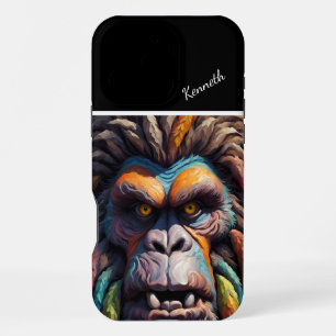 Bigfoot's Colourful Gaze iPhone 16 Pro Max Case