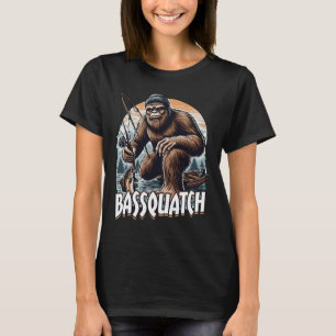 Bigfoots Funny Fishing Gifts For Men Bquatch B Boy T-Shirt