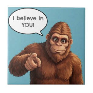 Bigfoot's Got Your Back Ceramic Tile