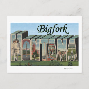 Bigfork, Montana - Large Letter Scenes Postcard