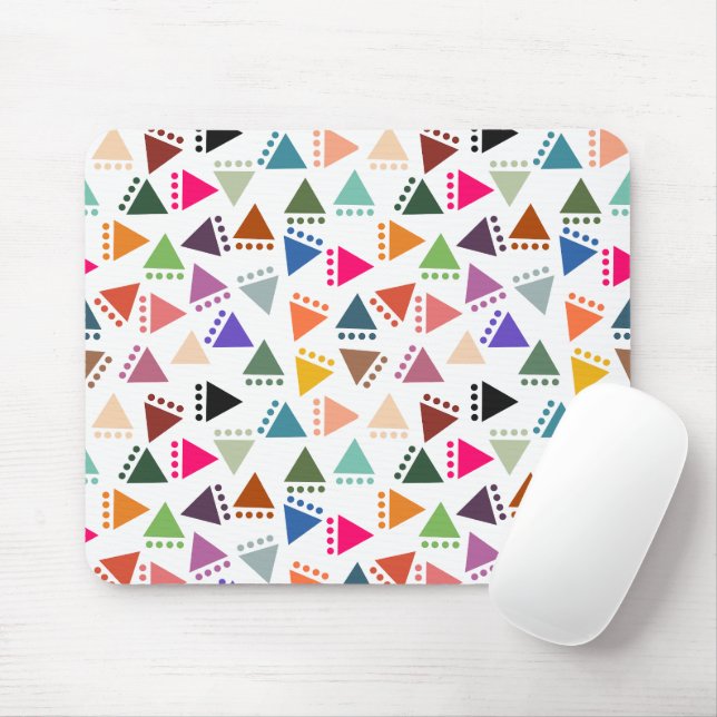 Bigger Boho Triangles  Mouse Pad (With Mouse)