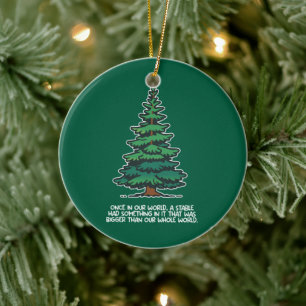 Bigger than our whole world 2 ceramic ornament