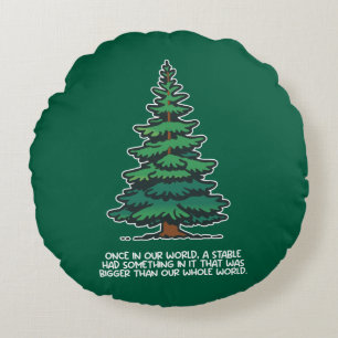 Bigger than our whole world 2 round cushion