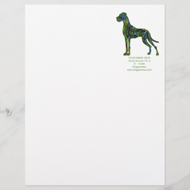 Biggest Dog in the jungle Custom Letterhead (Front)