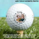 Biggest Fan - DADDY - Personalised Photo Callaway Golf Balls<br><div class="desc">Daddy, I'll always be your biggest fan!... Two of your favourite things , golf and your kids ! Now you can take them with you as you play 18 holes . Customise these golf balls with your child's favourite photo and name . Whether it's a father birthday, fathers day or...</div>