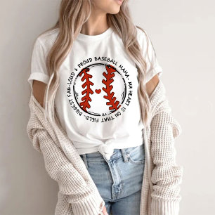 Biggest Fan - Loud & Proud Baseball Mama T-Shirt