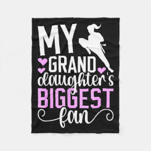 Biggest Fan Taekwondo Grandma Taekwondo Fleece Blanket
