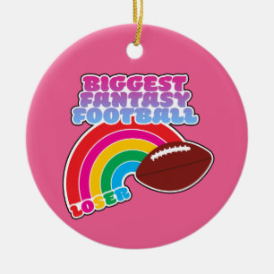 Biggest Fantasy Football Loser Punishment Ceramic Ornament