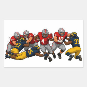 Biggest Football Rivals Rectangular Sticker