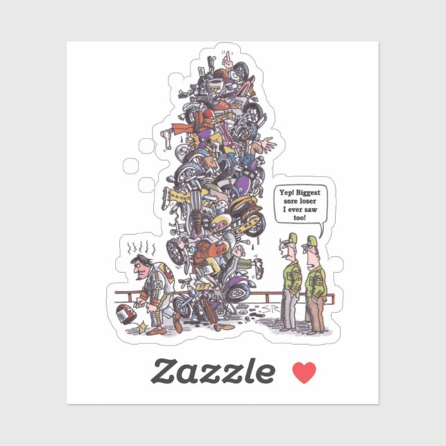 Biggest Sore Loser contour sticker (Sheet)