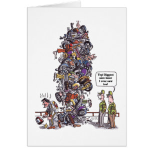 Biggest Sore Loser greeting card