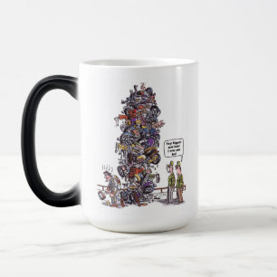 Biggest Sore Loser morphing coffee mug