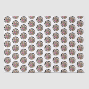 Biggie the Bulldog Circles Animal Gram Tissue Paper
