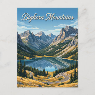 Bighorn Mountains Wyoming Postcard