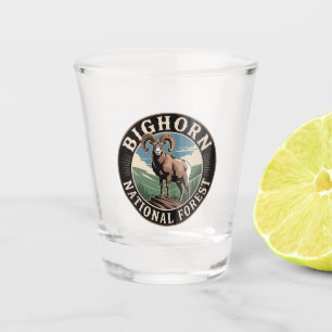 Bighorn National Forest Bighorn Sheep Shot Glass