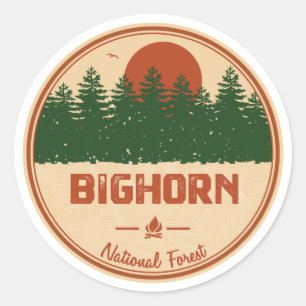 Bighorn National Forest Classic Round Sticker