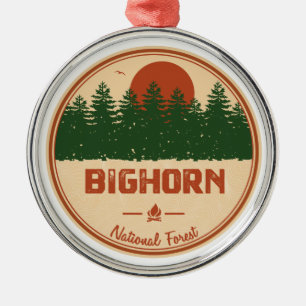 Bighorn National Forest Metal Ornament