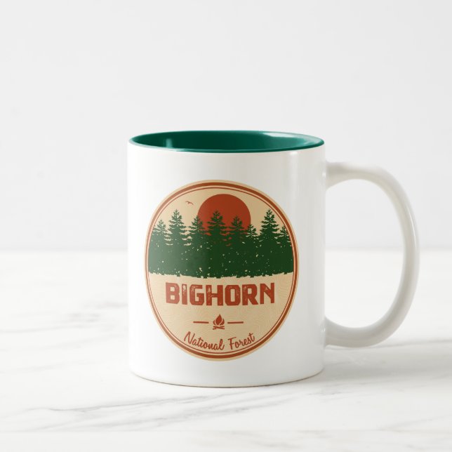 Bighorn National Forest Two-Tone Coffee Mug (Right)