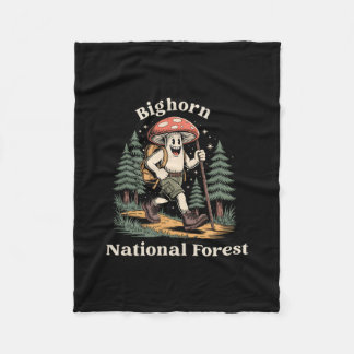 Bighorn National Forest Wyoming Hiking Mushroom Va Fleece Blanket