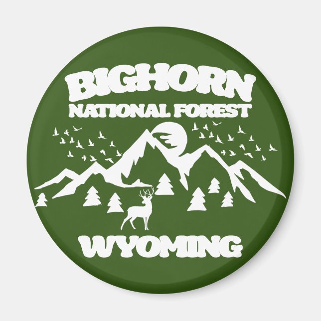 Bighorn National Forest Wyoming Magnet (Front)