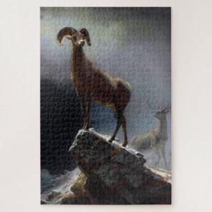 Bighorn Sheep, Albert Bierstadt Jigsaw Puzzle