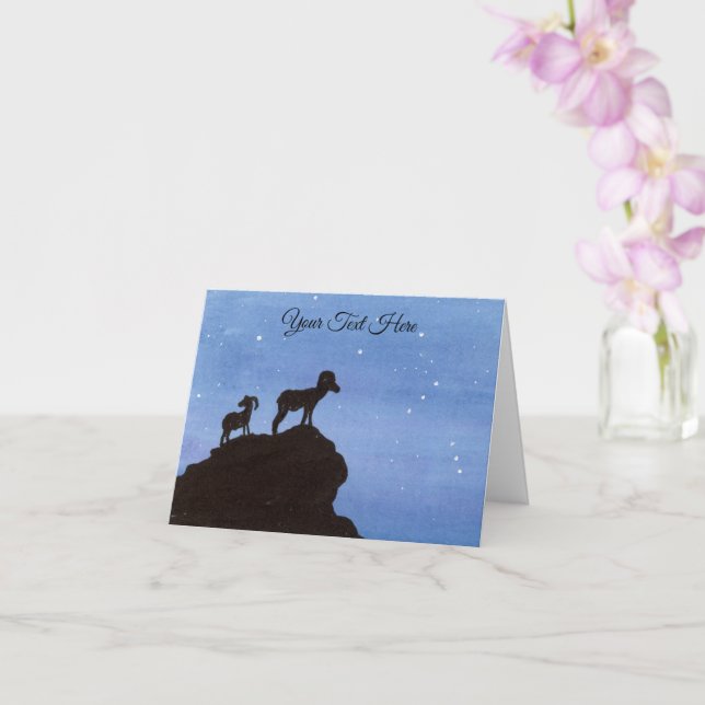 Bighorn Sheep Card (Orchid)