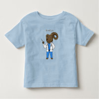 Bighorn sheep doctor cartoon illustration