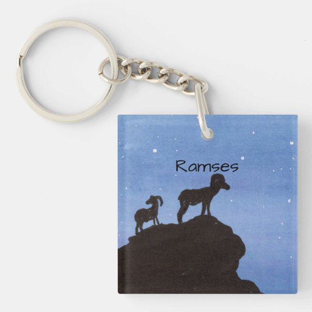 Bighorn Sheep Key Ring (Front)