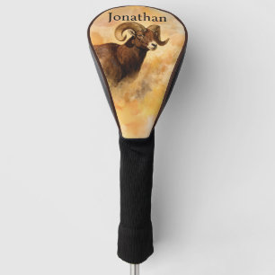 Bighorn Sheep Personalised Golf Head Cover
