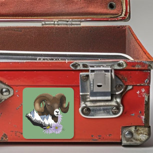 Bighorn Sheep Square Sticker