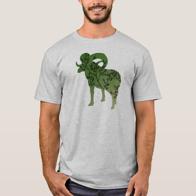 Bighorn Sheep Tree T-Shirt (Front)