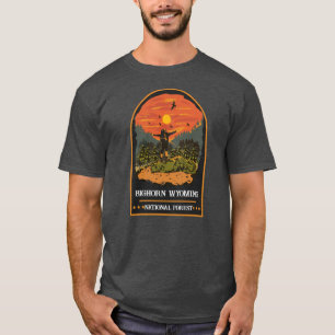 Bighorn Wyoming National Forest camping trip T-Shirt