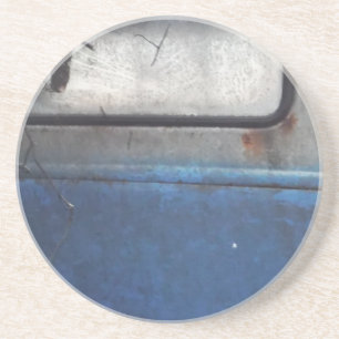 Bight Blue and white vintage truck Coaster