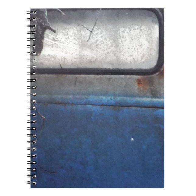 Bight Blue and white vintage truck Notebook (Front)