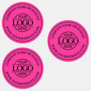Bight Pink Simple Custom Elegant Business Logo
