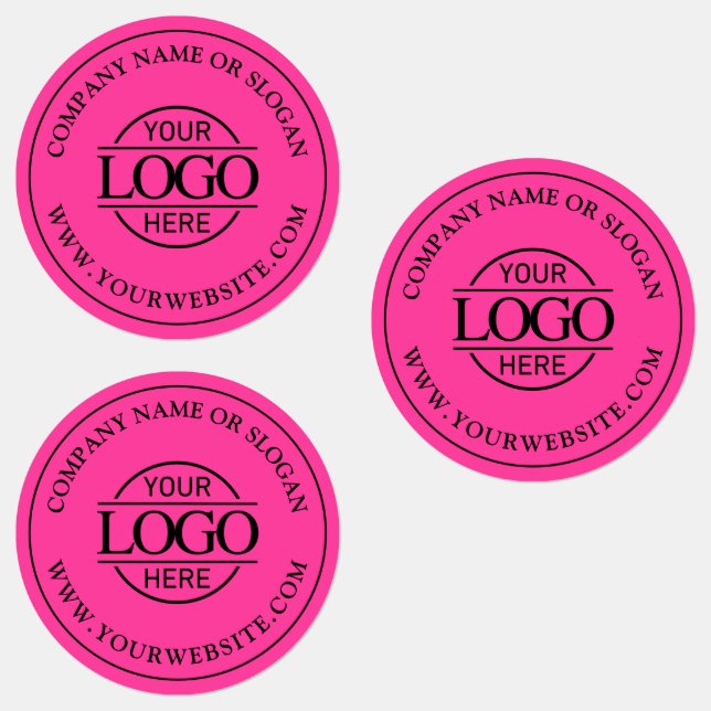 Bight Pink Simple Custom Elegant Business Logo (Group)