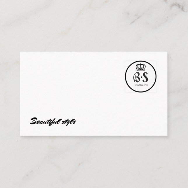 Biglietto da visita The beautiful style Business Card (Front)